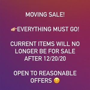 Moving Sale